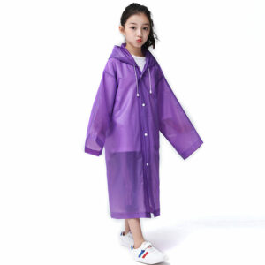 áo mưa bộ màu tím