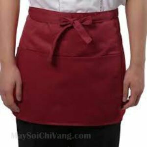 Tạp Dề Ngắn Nâu Đỏ Kaki