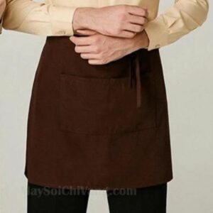 Tạp Dề Ngắn Nâu Kaki