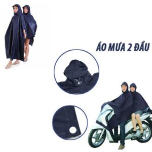 Áo Mưa Cánh Dơi Sợi Chỉ Vàng Hai Đầu