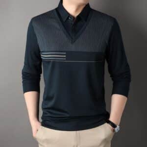 Áo Thun Cổ Trụ Tay Dài Cá Tính