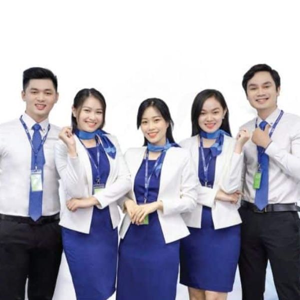 May Đồng Phục Ngân Hàng Chuẩn Màu Nhận Diện Thương Hiệu Trên Các Chất Liệu Vải 3 Đồng Phục Ngân Hàng Chuẩn Màu Tươi Mới